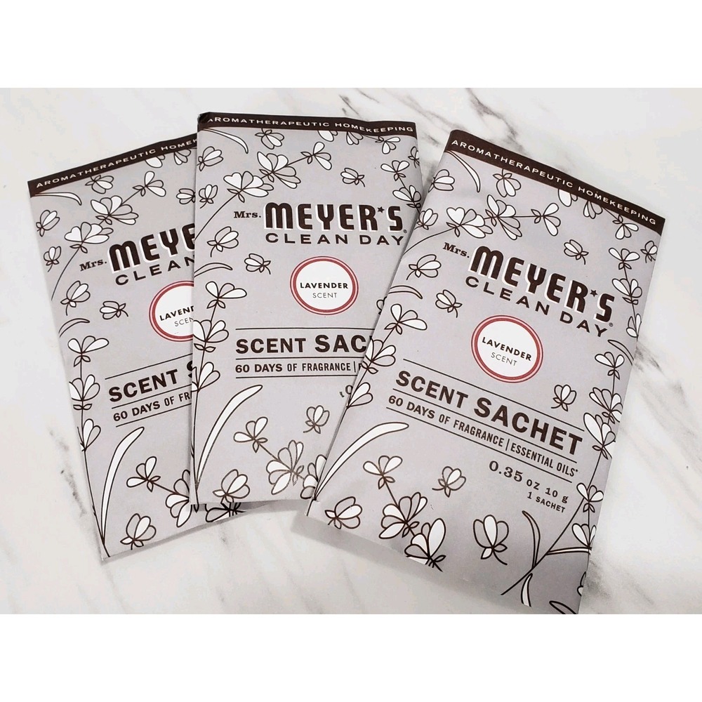 NEW 3 PACKS - Mrs. Meyer's LAVENDER Scent Sachet